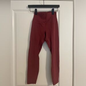 lululemon wine red leggings